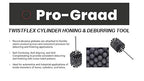 TwistFlex 1-1/2" 120SC Cylinder Hone | 1.5" (38mm) Flexible Cylinder Honing & Deburring Tool | Bore Brush for Hole Diameters 1.37 - 1.5" | Silicon Carbide 120 Grit | 1/4" Shank | 8" Length