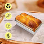 2 Pcs Thickened Silicone Bread loaf pan liners for baking bread 9x5，Silicone Baking Mat for 9x5 Inch Loaf Pan, Nonstick & Reusable, Easy to Clean, High-Temp Resistant (Black and Red)
