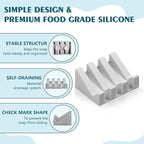 Self Draining Soap Dish,Silicone Suction Cup Soap Holder, Bathroom Soap Dish for Bar Soap,Can Extend Soap Life,Bathroom, Bath Tub, Kitchen Sink(3, Light Grey)