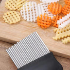 Potato Masher, Stainless Steel Integrated Masher Kitchen Tool & Food Masher/Potato Smasher with Crinkle Cutter, Perfect for Bean, Vegetable, Fruits, Avocado, Meat
