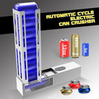 Electric Can Crusher, Automatic Electric Can Crushers for Recycling 12oz&16oz Cans, Fill 8 cans at a Time, Aluminum Can Smasher for Recycling Aluminum Seltzer, Cola, Beer Cans