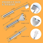 Corn Peeler Tool for Corn on The Cob, Upgrade 3pcs Corn Cob Stripper & Kernel Remover with Long Handle - The Ultimate Kitchen Gadget for Effortless Cooking, A Must-Have Gift for Dining Enthusiasts