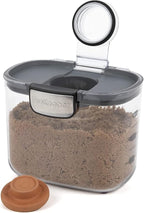 Progressive International ProKeeper+ Clear Plastic Airtight Food Baker's Kitchen Storage Organization Container Canister Set with Magnetic Accessories, 2- Piece Set (Powdered & Brown Sugar 1.4-Quart)