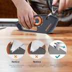 5 in 1 Adjustable Knife Sharpener, Premium Handheld Kitchen Knife Sharpeners Help Repair, Restore, Polish Blades Sharpening Tool Works for Pocket Knife Chefs & Serrated & Bread Knife, Scissors