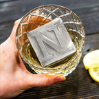 Letter N Monogram Ice Cube Mold Custom Ice Cube Mold 2 Inch Big Initials Silicone Ice Cube Tray Gifts for DAD Gifts for Him