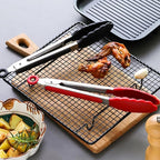 Kitchen Tongs with Silicone Tips - ForTomorrow Set of 5, 7 9 Inch Premium Silicone Tipped Tongs for Cooking Heat Resistant, Serving Food, BBQ