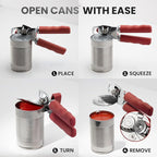 Zulay Kitchen Manual Can Opener with Bottle Opener with Turn Knob