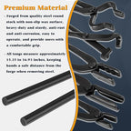 Blacksmith Tongs Set - V-Bit, Flat, Blade, Square Jaw, Wolf Jaw Tongs (5PCS)