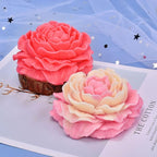 2 Pack Peony Flower Soap & Candle Mold - Silicone 3D Molds for Candy & Home Decor - Resin Casting & Making Molds