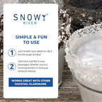 Snowy River Clear, Cocktail & Margarita Sugar Rimmer - Vibrant Naturally Colored Sugar for Cocktail Rimming, Baking & Decorating, Medium Crystal - 80oz