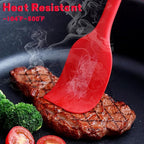 8 Pieces Silicone Spatulas, 8.3 inch Small Spatulas Non-stick Heat-Resistant Non-stick with Stainless Steel Core For Cake Cream Cooking Gadget (Red)