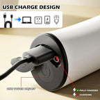 Electric Milk Frother-Handheld Drink Mixer - Electric Whisk Foam Maker for Coffee, Lattes, Cappuccino, Matcha, Hot Chocolate & Creamer (Stand with USB Rechargeable, white)