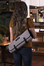 Asaya Chef Knife Roll Bag - 20 Total Pockets for Knives and Kitchen Utensils - Made with Stain Resistant Waxed Nylon - For Chefs and Culinary Students - Knives Not Included(Grey)