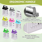 8 Pcs Mini Cheese Grater Professional Box Grater Stainless Steel Garlic Ginger Small Food Shredder Spices Gadget with 4 Sides Safe Zester for Kitchen Cheese Chocolate Vegetable Potatoes