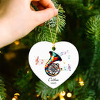 French Horn Ceramic Ornaments, Customized Name & Year French Horn Player Christmas Ornament Gifts, Musical Instrument Ornaments Xmas Tree, Personalized Music Lovers Ceramic Ornament Decoration 2025