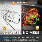 MeatStick Wireless Meat Thermometer for Grilling, Smoking, BBQ, Air Fryer, Deep Frying, Oven, Sous Vide