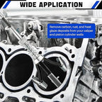 DASBET Engine Brake Cylinder Hone 2Pcs | Engine Cylinder Hone Tool for Grinding Holes Adjustable Deglazer 1" to 2-1/2" and 1-1/4" to 3-1/2" Diameter with Extra 6-Piece Stones 220 Grit (1-1/8" and 2")