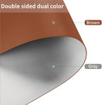 Dresser Top Cover - Can Be Used On Both Sides Waterproof and Easy to Clean Good Flatness Used for Dresser Table(Brown+Gray 10x44)