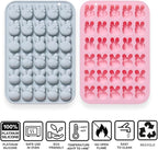 2 Pcs Easter Bunny Silicone Molds, 6 Shaped Rabbit 30 Cavities Candy Mould Wax Melt Tray for Baking Rabbit Chocolate Jello Resin Gummies Cupcake Decor
