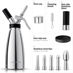OSJCOOK Whipped CreamDispenser Stainless Steel & Aluminum (Single layer, 500ml)
