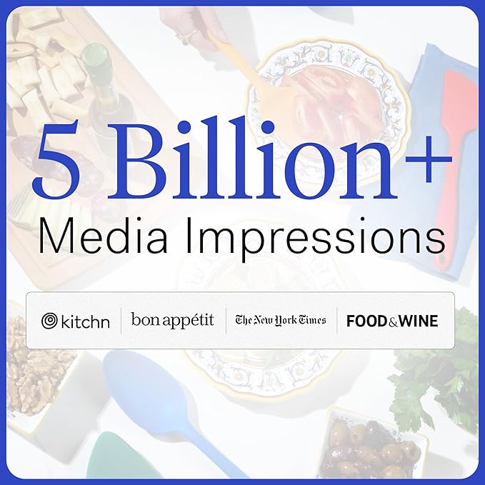 GIR: Get It Right 5 Piece Silicone Ultimate Kitchen Utensils Set - Ladle, Spatula, Flip, Spoon & Spoonula - Non-Toxic Cooking Utensils for Nonstick Cookware, Cooking and Baking - Mediterranean