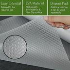 EVALAND 12" x 20 FT Non-Slip Shelf Liner, Non-Adhesive, BPA-Free, Waterproof Pantry Liner for Shelves, Easy to Cut, Oil-Proof Shelf Liners for Kitchen, Cabinets, Drawers, Refrigerator, Clear