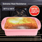 Silicone Bakeware Set, Heat Resistant Baking Pans, Nonstick Baking Molds for Cake