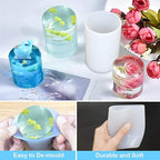 4 Pack Round Resin & Chocolate Silicone Mold - 3D Cylinder & Handmade Candle & Soap Mold
