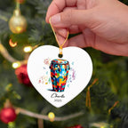 Conga Player Ceramic Ornaments Christmas, Custom Instrumentalist Ornament with Name & Year, Conga Musical Ceramic Ornament Gifts for Instrument Lovers, Personalized Musician Xmas Keepsake Tree 2025