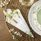 Kate Aspen Sage Green Party Decorations, Eucalyptus Floral Botanical Garden 62 Piece Plates and Napkins Party Supplies (16 Guests) Greenery Baby Shower Decorations & Bridal Shower Decor