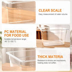 HOMENOTE Container 12 Quart with Lid & Rack and Sleeve - BPA Free Complete Sous Vide Accessories Kit with Cookbook For Anova and Most Sous Vide Cookers