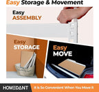 HOMEDANT 5 Tier White Storage Shelves Adjustable Laminated Boltless Garage Metal Shelving Unit Heavy Duty Utility Rack Shelf Warehouse Pantry Closet Kitchen 35.9" W x 16.2" D x 71.3" H White 3Pack
