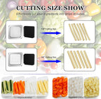 Replacement Chopper 1/4" and 3/8" Blade, 2 PCS Commercial Vegetable Chopper Dicer, French Fry Cutter Stainless Steel Blade for Fruit Cutting Machine Tomato Onion Pusher Block