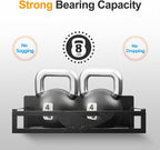 Magnetic Spice Rack for Refrigerator, 2 Pack Metal Magnetic Shelf Organizer for Fridge Side, Strong Spice Storage Rack for Kitchen, Black