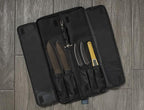 Asaya Chef Knife Roll Bag - 12 Pockets for Knives and Kitchen Utensils - Lightweight, Durable, and Stain Resistant Nylon - Perfect for the Traveling Chef - Knives not Included