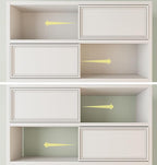71" Antique White Pantry Cabinet with Charging Station, 4-Type Storage & Anti-Tip Design, Farmhouse Kitchen Cabinet with Adjustable Shelves
