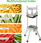Commercial Chopper Vegetable Cutter Fruit Dicer Heavy Duty Stainless Stee Dicer Cutter Onion Chopper Professional Food Dicer for French Fry Tomato Peppers Potato (1/4″ Blade)