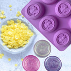 2Pcs Bee Silicone Molds Round Honeybee Silicone Mold for Making Homemade Soap, Lotion Bar, Jello, Bath Bomb, Beeswax, Candle