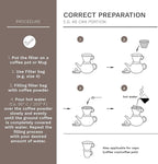 Creano Porcelain Coffee Dripper Saffron Yellow - Ceramic Cone Brewer - Pour Over Coffee Maker for Filter Bags Size 4 - Easy Manual Brew for pure taste - also for Camping, Hiking