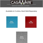 casaWare Toaster Oven 12 x 11-Inch Baking Sheet with a 1.5-Inch Handle (Red Granite)
