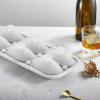 Nax Caki 3D Football Ice Cube Tray, Large Football Silicone Fun Shapes Whiskey Ice Mold with Funnel for Cocktails, Bourbon,Brandy, Whiskey Gifts for Men