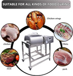 Hakka Commercial Meat Tumbler 90lb/45 liters - Vacuum Curing Machine for Jerky, Sausage, Bacon & More - Stainless Steel Food-Grade Tumbling Marinator w/Bidirectional Rotation & Speed Control