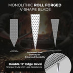 Chef Knife, 8 Inch Kitchen Knife, Ultra Sharp High Carbon Stainless Steel for Professional and Home Chefs with Ergonomic Handle, Roll Forged Utility Knife with Sheath and Gift Box