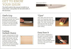 Shun Saya Sheath, Universal Fit for 7”-8” Chef and Santoku Knives, Blonde Beech Wood, Knife Edge Guard for Professional and Home Chefs