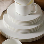 Stone Lain Sylvie 20 Pieces Bone China Dinnerware Set, White
