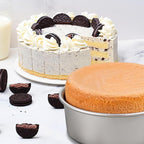 HomeMall 6 x 3 Inch Round Cake Pan Set of 3, Aluminum Baking Pans for Layer Cakes, Birthday Anniversary, Heavy Duty Non-Stick & Oven Safe, Commercial Grade Baking Tools for Home Kitchen
