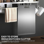 Katuchef Titanium Cutting Board 2025 New Upgrade Pure Titanium Cutting Boards for Kitchen Double Sided Cutting Boards Non Toxic,Hygiene Durable Chopping Board Suitable for Dishwasher Safe(13.38*9.05)