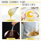 Baderke 100 Pcs 6 Inch Mini Whisk Bulk Small Whisks for Cooking 304 Stainless Steel Tiny Whisk for Baking, Whipping, Beating Eggs, Mixing Sauces, Blending Ingredients