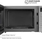 Panasonic 2-in-1 Microwave Oven with FlashXpress Broiler, Inverter Technology for Even Cooking and Smart Genius Sensor, 1000W, 1.2 cu.ft. Countertop - NN-GN68KS (Stainless Steel / Silver)