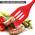 NileHome 4 Pack Silicone Spatula and Whisk Kitchen Utensils with Silicone Brush Heat Resistant BPA-free Rubber Spatula for Scraping, Baking, Cooking, Mixing- Red